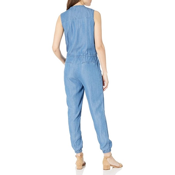Splendid Brook Chambray Jumpsuit in Medium Indigo - Picture 2 of 9